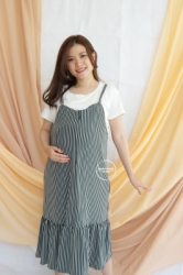 MAMA HAMIL Elsa Overall Dress Baju Hamil Menyusui Set Inner Modis Lucu Kekinian Stylish   HO 78 2  large